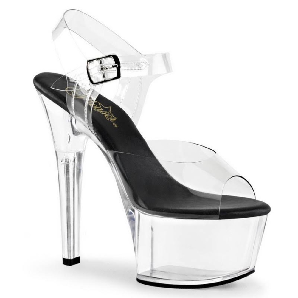 SKY 308 Black Sole Platform Pleasers